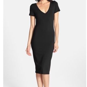 Leith bodycon v-neck dress